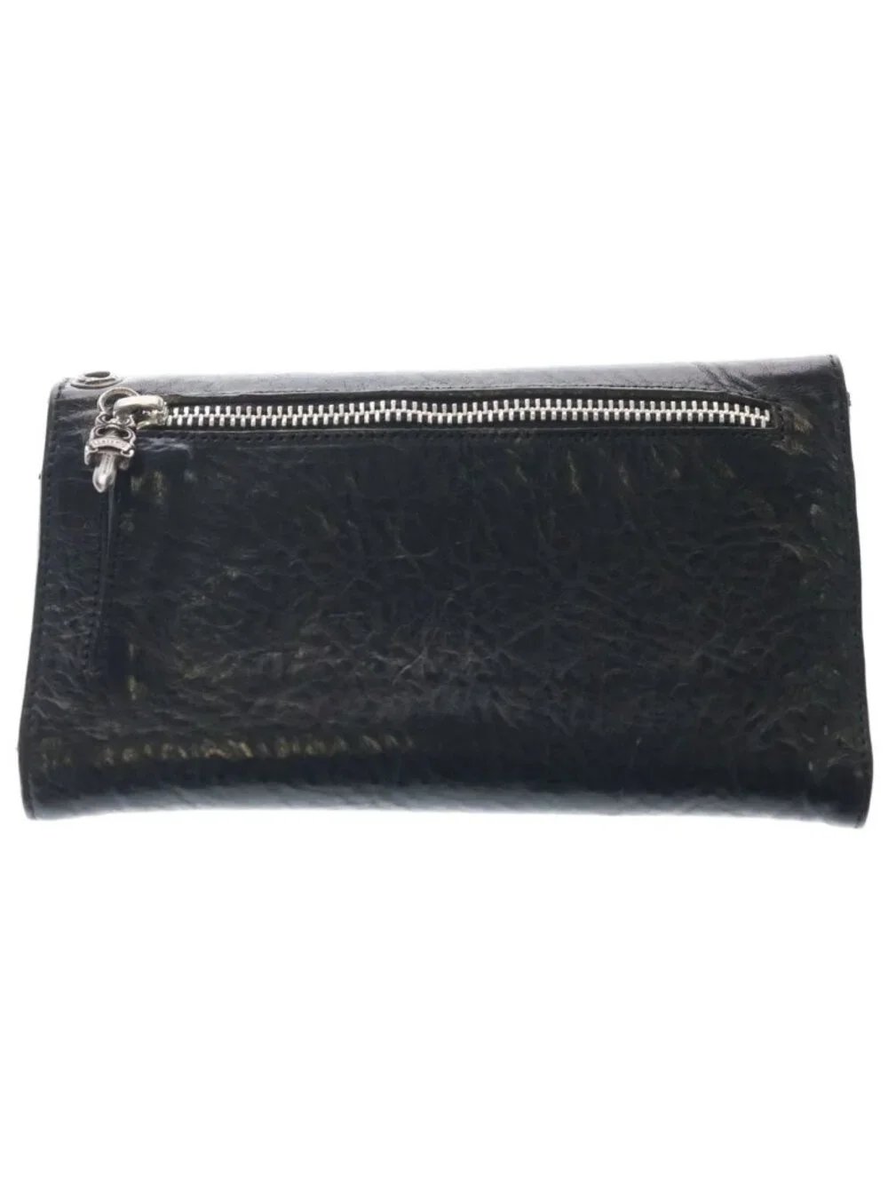Chrome Hearts Wave Leather Wallet Black